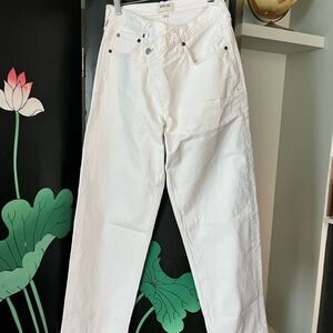Agolde Criss Cross white jeans size 27